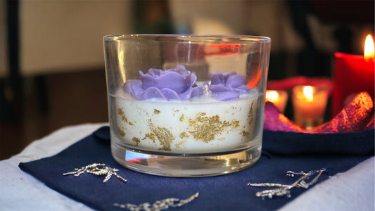 Lavish Lavender 24K Gold Three-Wick Cocosoy Candle